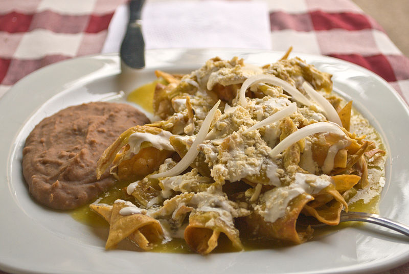 Chilaquiles con Quesos Noas en Hotel Calvete Restaurante